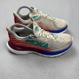 Hoka One One Mach 5 Running Shoes Womens Size 6.5 White Cushioned Sneakers